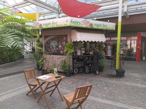 The outside at Happy Veggie Box in Homburg