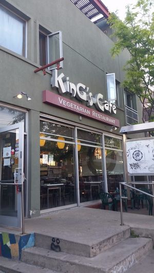 Street view of King's Cafe. at King's Cafe in Toronto