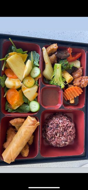 Chicken bento  at King's Cafe in Toronto