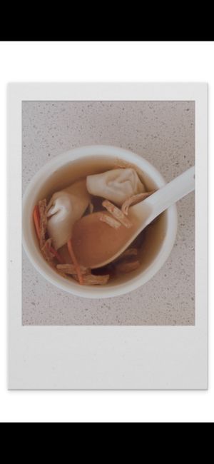 Wonton soup   at King's Cafe in Toronto