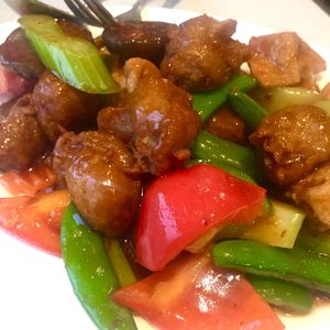 Kung Pao soy chicken at King's Cafe in Toronto