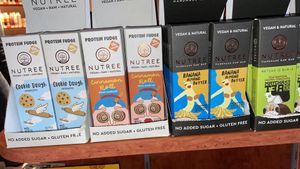 Tasty vegan bars at Weinhandlung Cava in Berlin