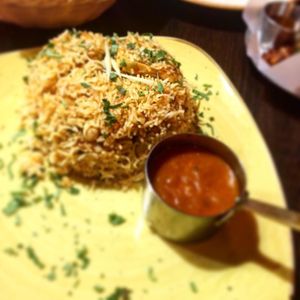 Jackfruit biryani at My Delhi Indian Street Food in Newcastle Upon Tyne