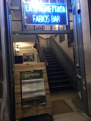 Entrance  at La Spaghettata in Durham