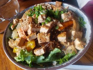 Joe's special with tofu at Namu in Durham