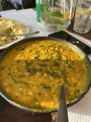 Saag Dahl  at Noori's in Nice