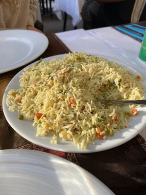 Vegetable rice  at Noori's in Nice