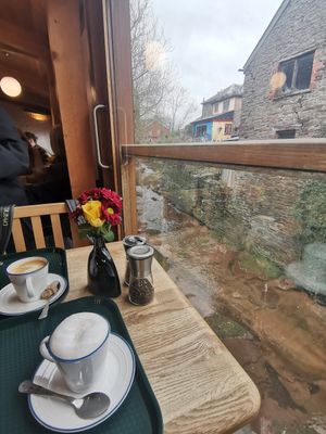 Lovely views at Gertie's in Talgarth