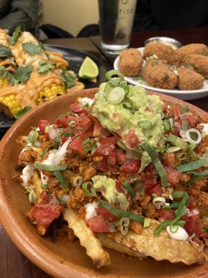 Nuevas papas Moonrise  at Moonrise Comida Vegana in Guatemala City