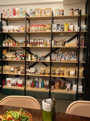 Vegan products at Moonrise Comida Vegana in Guatemala City