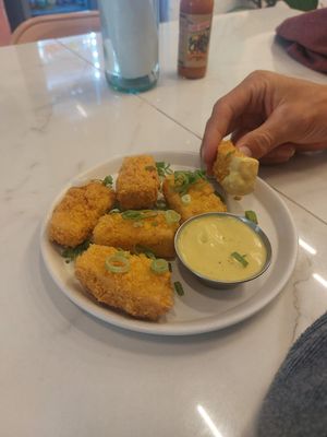 Tofu nuggets at Moonrise Comida Vegana in Guatemala City