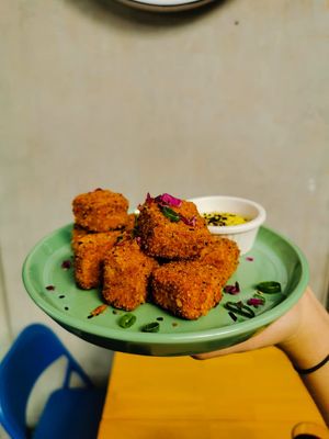 Tofu nuggets at Moonrise Comida Vegana in Guatemala City