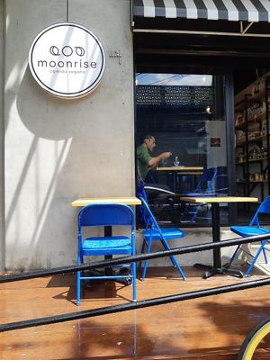 Front door at Moonrise Comida Vegana in Guatemala City