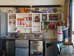 Wash station at Cafe Franco in San Francisco