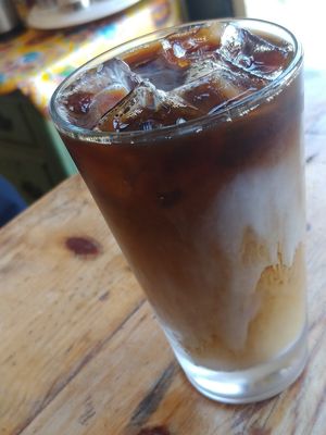 Iced Coffee with Soy milk: the coffee was terrible at Cafe Franco in San Francisco