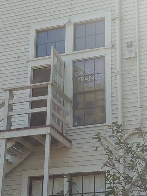 Sign at Cafe Franco in San Francisco