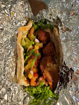 Vegan Falafel Pita at The Mexican Camel in Orlando