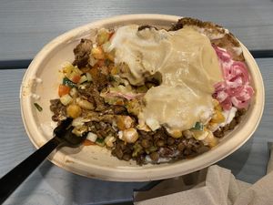Shawarma Vegan Bowl at The Mexican Camel in Orlando