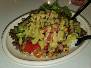 Beyond vegan bowl at The Mexican Camel in Orlando
