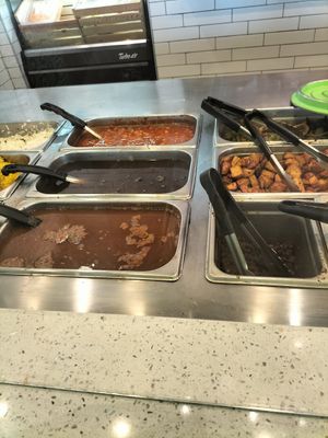 Different ingredients at The Mexican Camel in Orlando