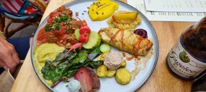 Main dish with seitan at De Levensboom in Hasselt