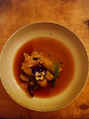 Canneloni van butternut als tussengerecht at De Levensboom in Hasselt