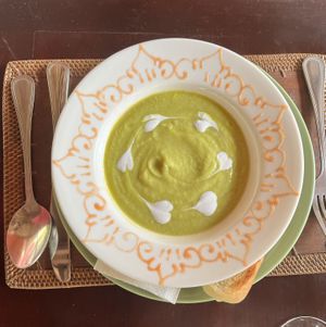 Cauliflower and coriander soup   at BeingSattvaa in Ubud