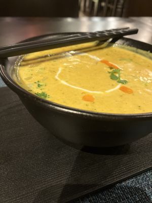 Broccoli soup  at Yugo in Doha