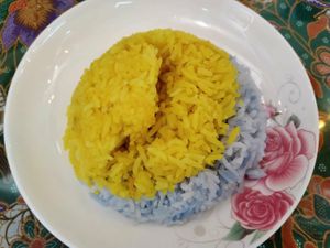 Ying yang rice at Coco Veggie Nonya Cuisine 椰素林 in Central Singapore