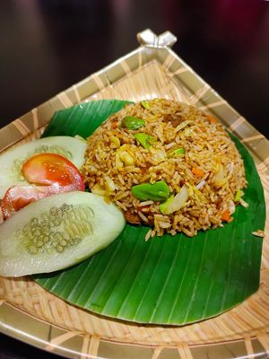 Sambal Sauce with Petai Fried Rice at Coco Veggie Nonya Cuisine 椰素林 in Central Singapore