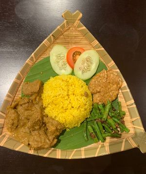 Rendang monkey head mushroom  at Coco Veggie Nonya Cuisine 椰素林 in Central Singapore