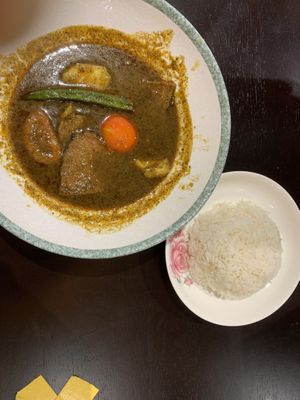 Assam fish with rice  at Coco Veggie Nonya Cuisine 椰素林 in Central Singapore