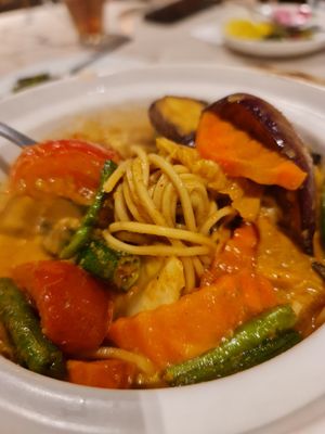 Curry vege Ramen ~ 28/10/21 at Coco Veggie Nonya Cuisine 椰素林 in Central Singapore