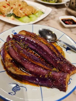 Five Flavour Brinjal ~ 28/10/21 at Coco Veggie Nonya Cuisine 椰素林 in Central Singapore