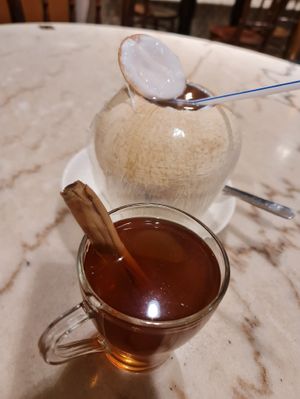 Lemon grass ginger & Coconut drink ~ 28/10/21 at Coco Veggie Nonya Cuisine 椰素林 in Central Singapore