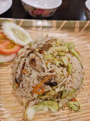 Assorted Mushroom Fried Rice ~ 05/01/23 at Coco Veggie Nonya Cuisine 椰素林 in Central Singapore