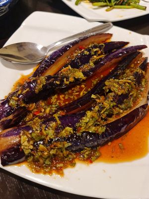 5 flavours Eggplant  🍆  ~ 15/2/23 at Coco Veggie Nonya Cuisine 椰素林 in Central Singapore