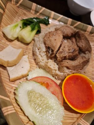 Monkeyhead Mushroom rice  ~ 15/2/23 at Coco Veggie Nonya Cuisine 椰素林 in Central Singapore