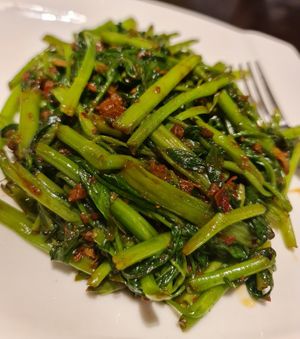 Chilli Kangkong ~ 15/2/23 at Coco Veggie Nonya Cuisine 椰素林 in Central Singapore