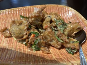 Fried monkey head mushroom butter  at Coco Veggie Nonya Cuisine 椰素林 in Central Singapore