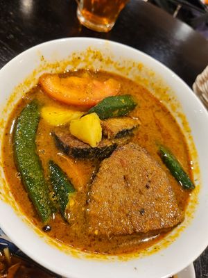 Asam curry fish ~ 7/9/23 at Coco Veggie Nonya Cuisine 椰素林 in Central Singapore