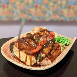 Nyonya Yong Tau Foo at Coco Veggie Nonya Cuisine 椰素林 in Central Singapore