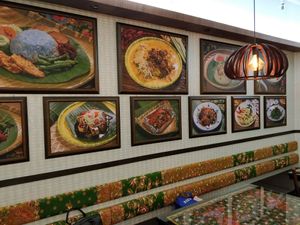 Restaurant interior decor at Coco Veggie Nonya Cuisine 椰素林 in Central Singapore