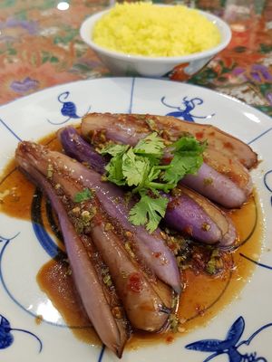 五味茄子 👍🏻 at Coco Veggie Nonya Cuisine 椰素林 in Central Singapore