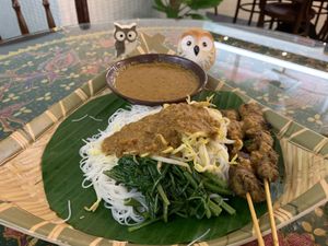 Satay Bee Hoon at Coco Veggie Nonya Cuisine 椰素林 in Central Singapore