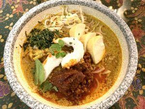 Laksa at Coco Veggie Nonya Cuisine 椰素林 in Central Singapore