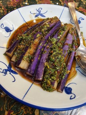 Eggplant 😍 ~ Circuit Breaker Period Phrase 2 at Coco Veggie Nonya Cuisine 椰素林 in Central Singapore