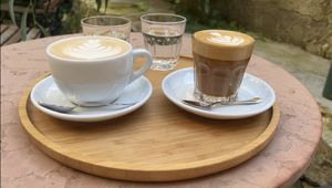 Chai and coffee  at Family Lorenz & Coffee House in Prague