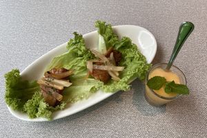 BBQ mushrooms  at elemen 元素 - Paya Lebar Quarter in Central Singapore