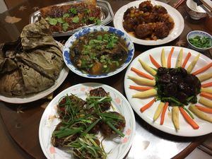 2020 Chinese New Year’s Eve dishes: all vegan! at Yòu Dān 又丹蔬食創意料理 in Taipei